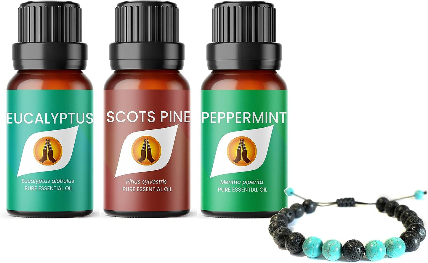 Lava Stone Diffuser Bracelet - Breathe Set - Aroma Energy