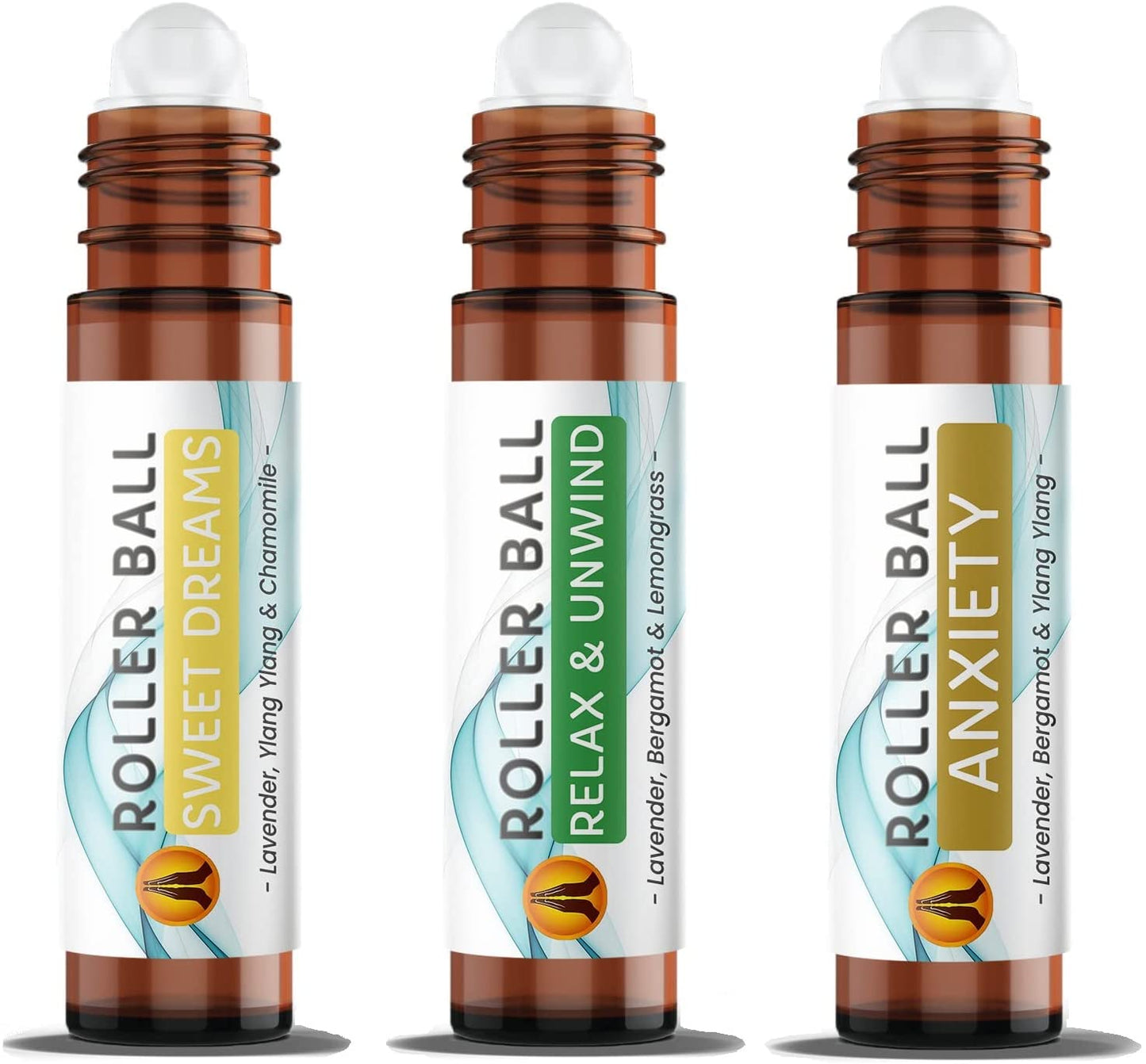 Anxiety Roller Ball Set | Essential Oil Roller Ball - Aroma Energy