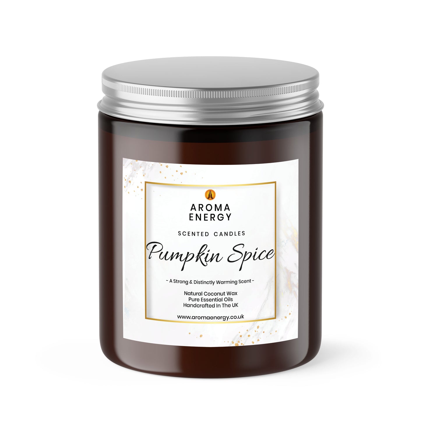 Pumpkin Spice Autumn Scented Candle | Best home fragrance | Coconut Wax - Aroma Energy