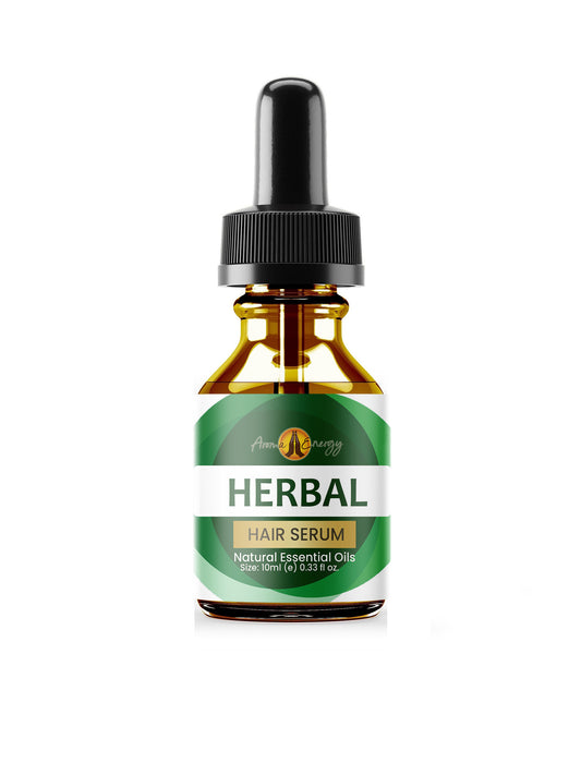Essential Oil Hair Serum - Herbal - Contains Rosemary, Castor and Vitamin E Oils - Aroma Energy