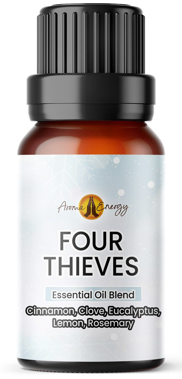 4oz Thief Immunity Essential Oil Organic Blend (Based on The Tale of Four Thieves) Therapeutic Grade USDA Certified Blend of Clove, Cinnamon, Rosema