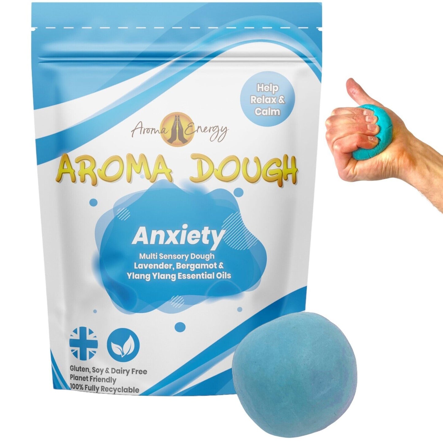 Anxiety Aroma Dough | Aromatherapy Multi Sensory Playdough - Aroma Energy