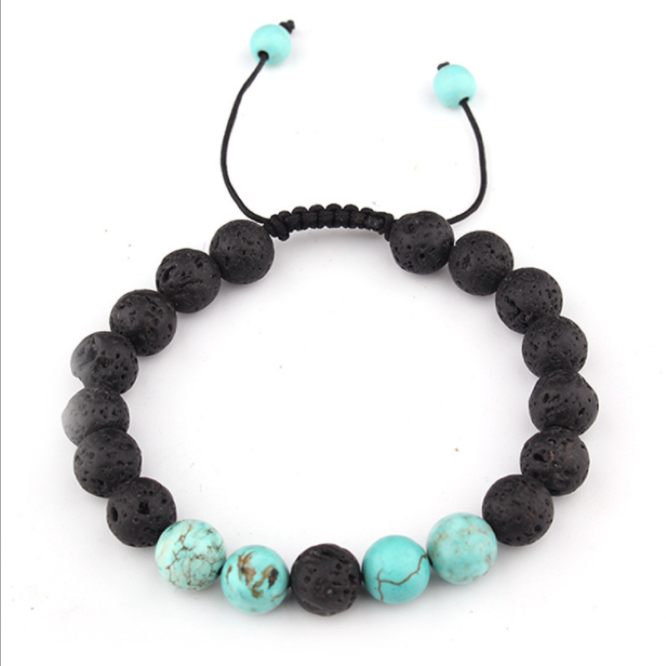 Lava Stone Diffuser Bracelet - Sweet Dreams Essential Oil Set - Aroma Energy