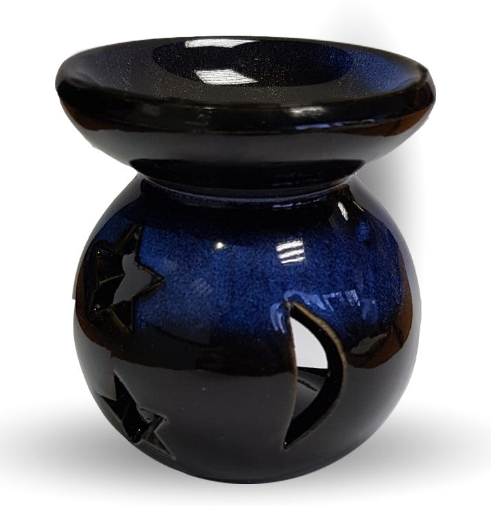 Wax Melt & Oil Burner | Moon & Stars Design - Aroma Energy
