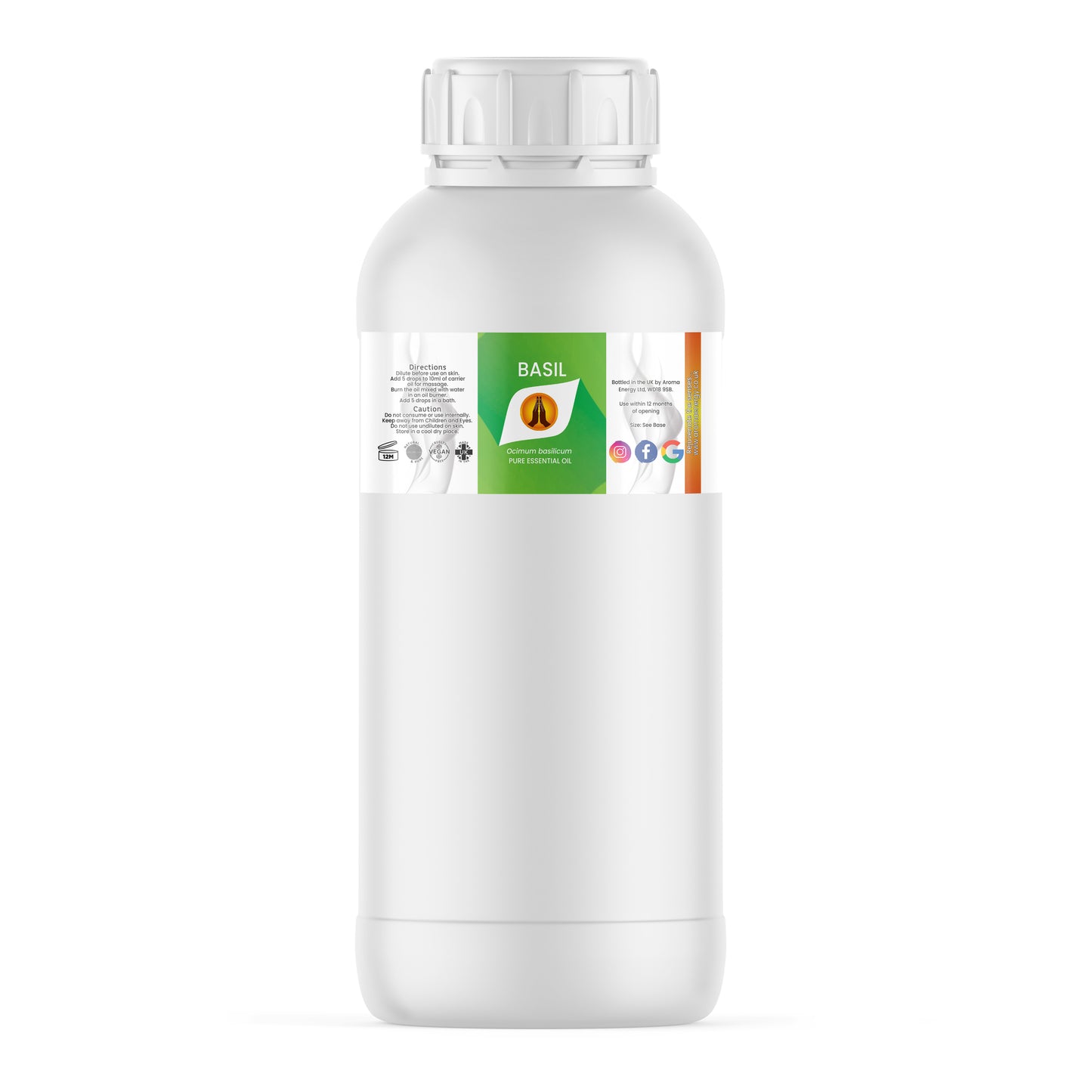 Basil Pure Essential Oil - Aroma Energy