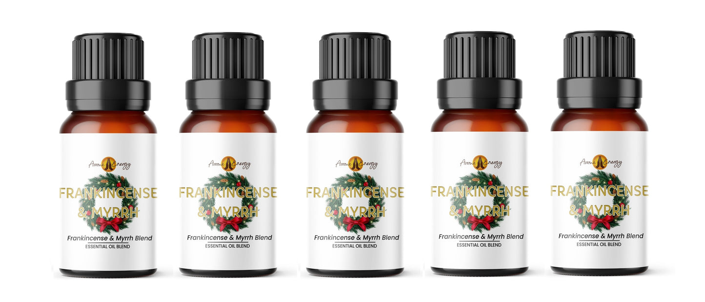 Frankincense & Myrrh Pure Essential Oil Blend | Christmas essential oil blend - Aroma Energy