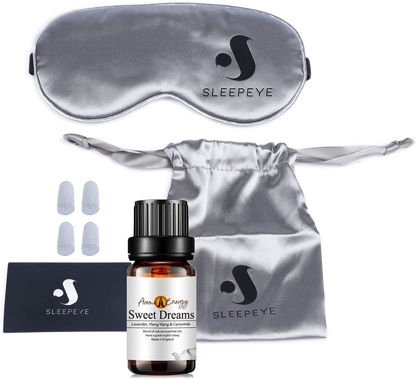 Sleeping Eye Mask + Sweet Dreams Life Oil (10ml) - Aroma Energy