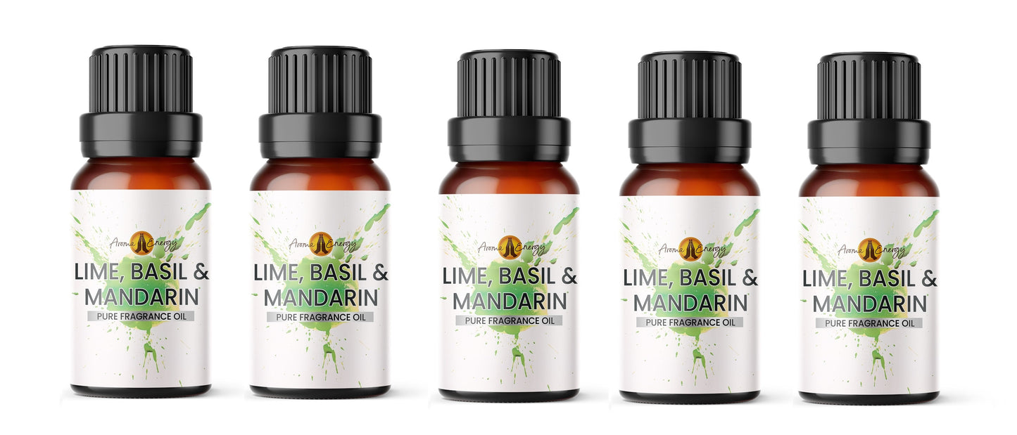 Lime, Basil & Mandarin Fragrance Oil - Aroma Energy