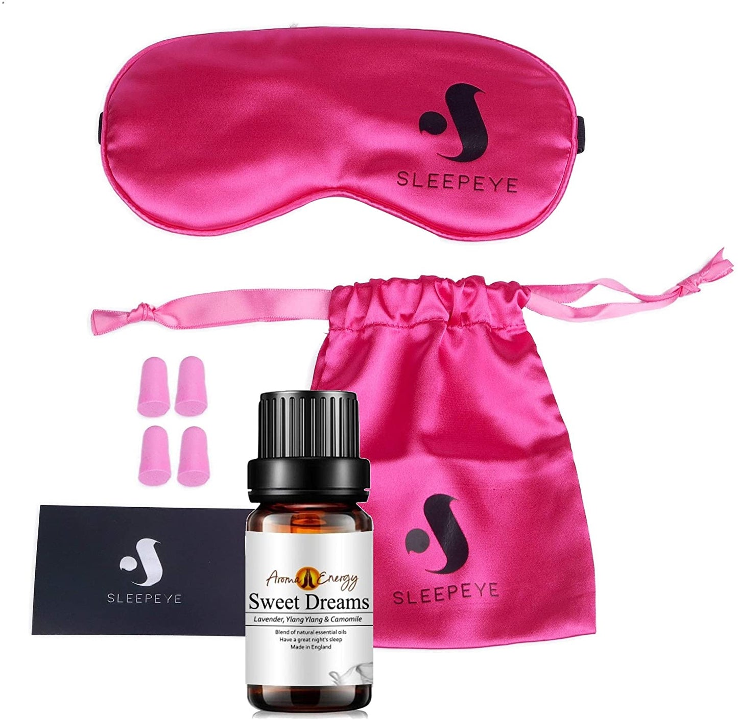 Sleeping Eye Mask + Sweet Dreams Life Oil (10ml) - Aroma Energy