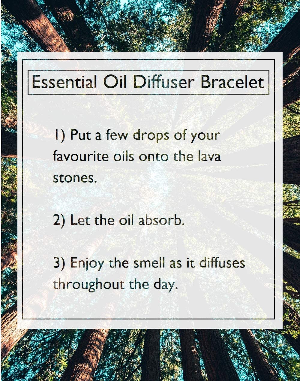 Lava Stone Diffuser Bracelet - Feel Good Set - Aroma Energy