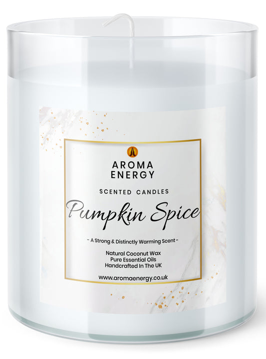 Pumpkin Spice Autumn Scented Candle | Best home fragrance | Coconut Wax - Aroma Energy