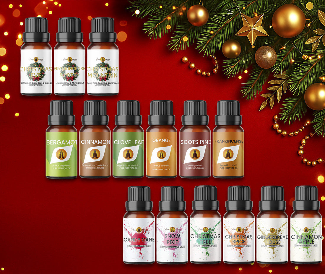 Christmas Essential Oils & Fragrance Oils: Cosy Home Scents with Aroma Energy
