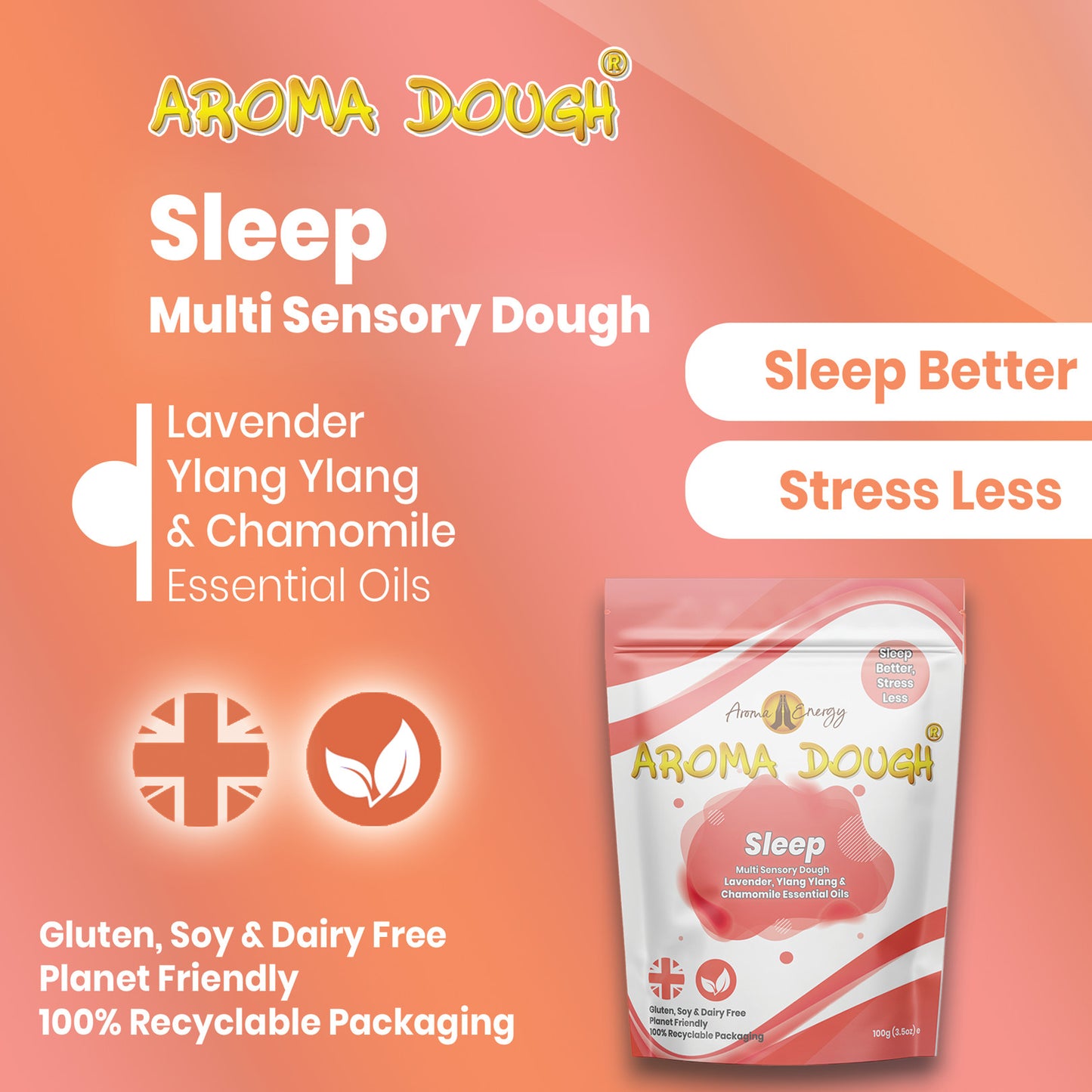 Sleep Aroma Dough | Aromatherapy Multi Sensory Playdough - Aroma Energy