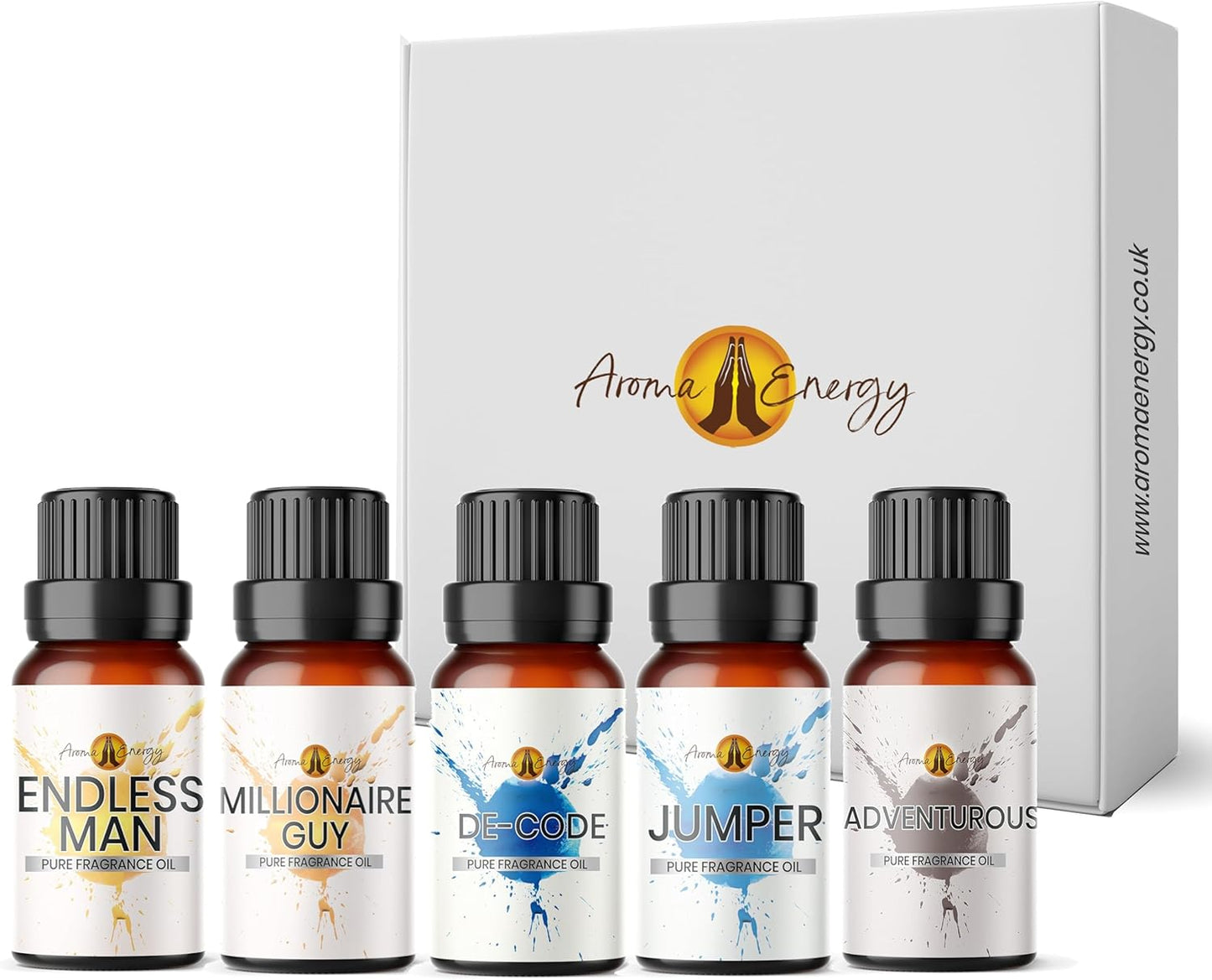 Designer Set for Him | Fragrance Oil Set 5 x 10ml - Aroma Energy