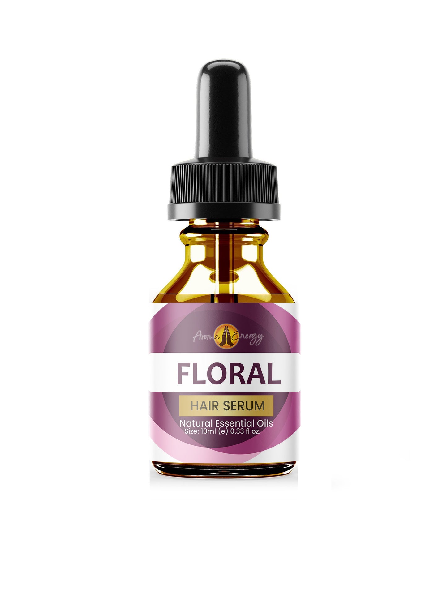 Essential Oil Hair Serum - Floral - Contains Natural Lavender, Castor and Vitamin E Oils - Aroma Energy