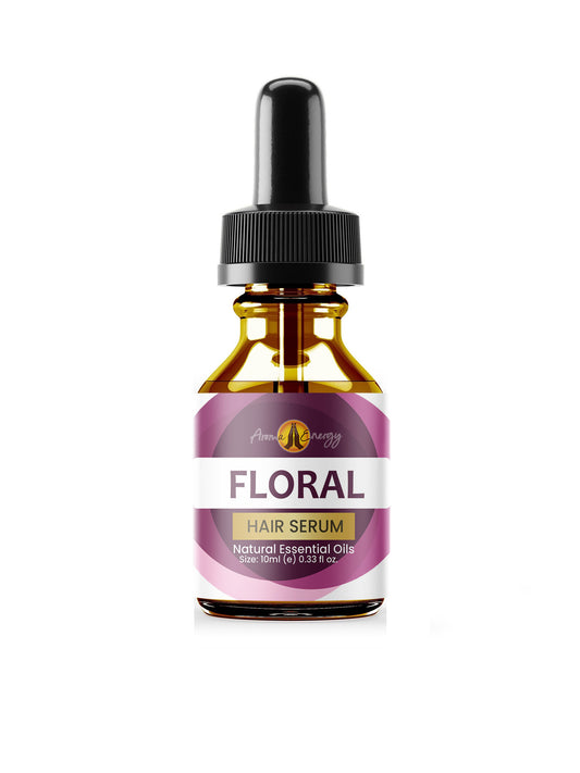 Essential Oil Hair Serum - Floral - Contains Natural Lavender, Castor and Vitamin E Oils