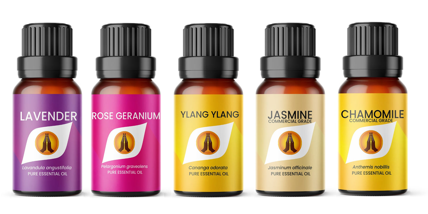 Flower Essential Oil Set 100% Pure