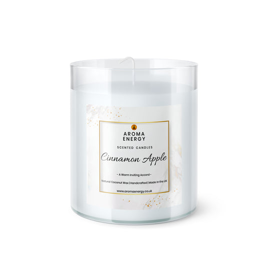 Cinnamon Apple Scented Candle | Clear Jar