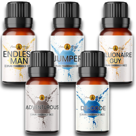 Designer Set for Him | Fragrance Oil Set 5 x 10ml - Aroma Energy