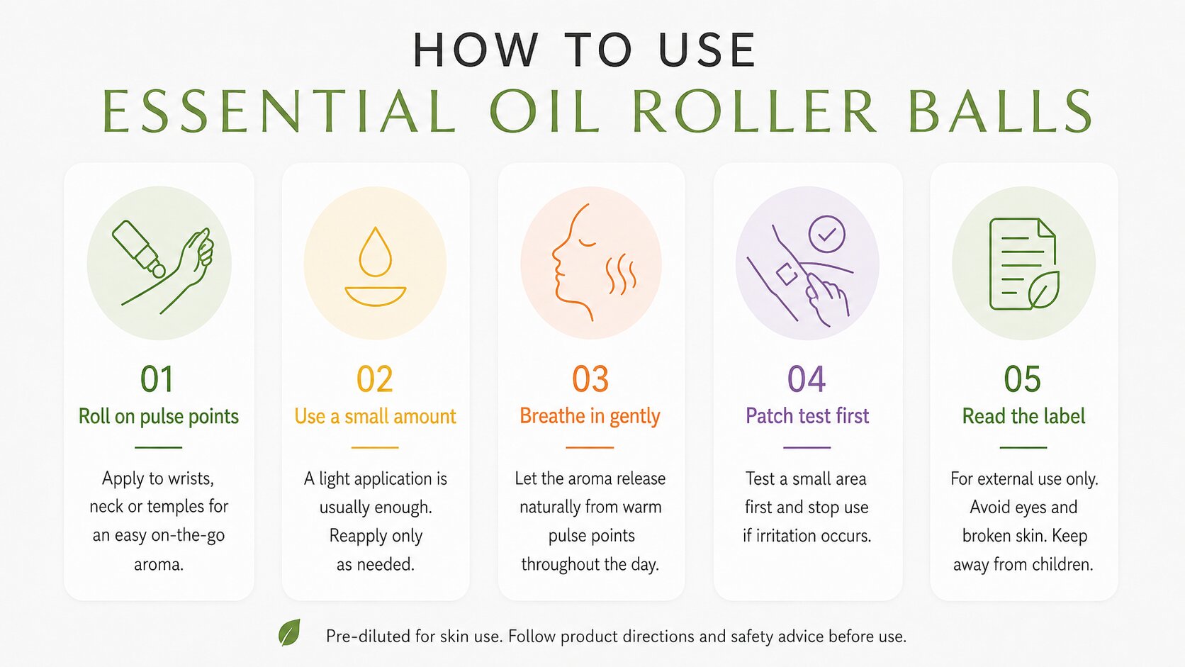 How to use essential oil roller balls | Aroma Energy