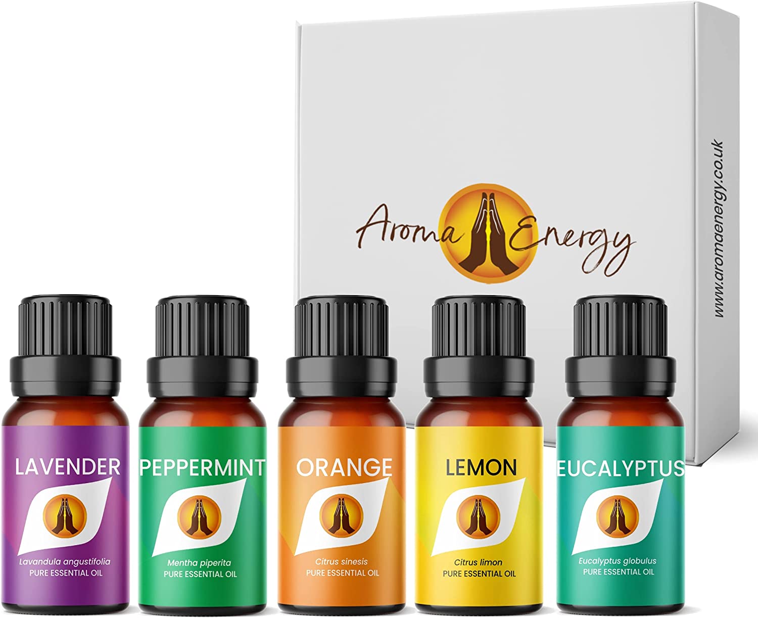 Five Favourites Essential Oils Aromatherapy Gift Box - Aroma Energy
