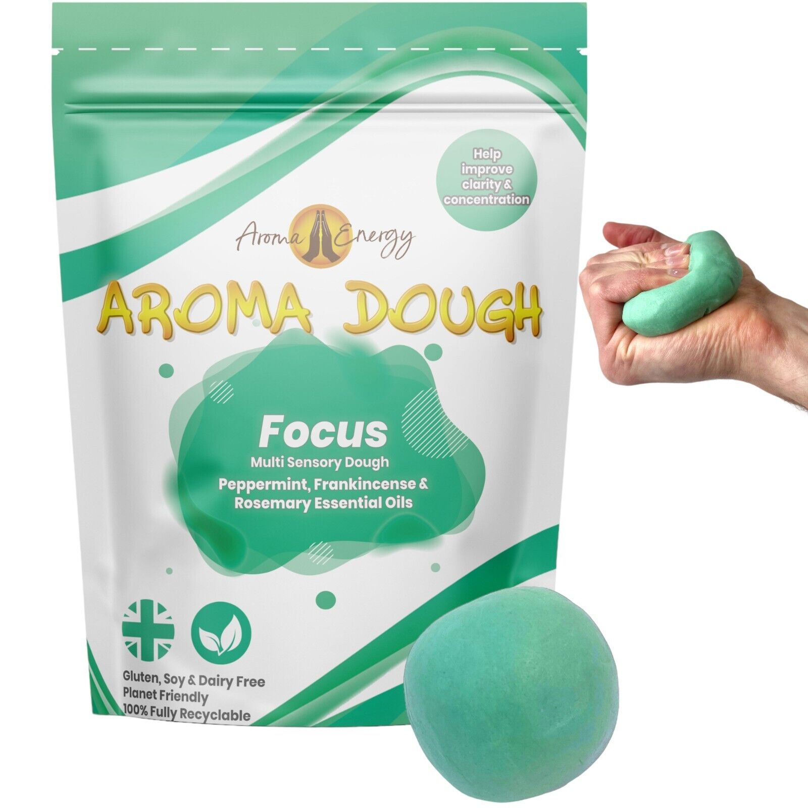 Focus Aroma Dough | Aromatherapy Multi Sensory Playdough - Aroma Energy