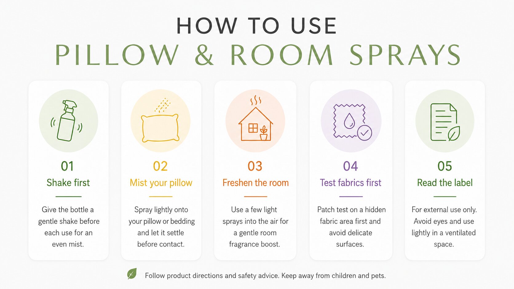 How to use pillow and room sprays | Aroma Energy