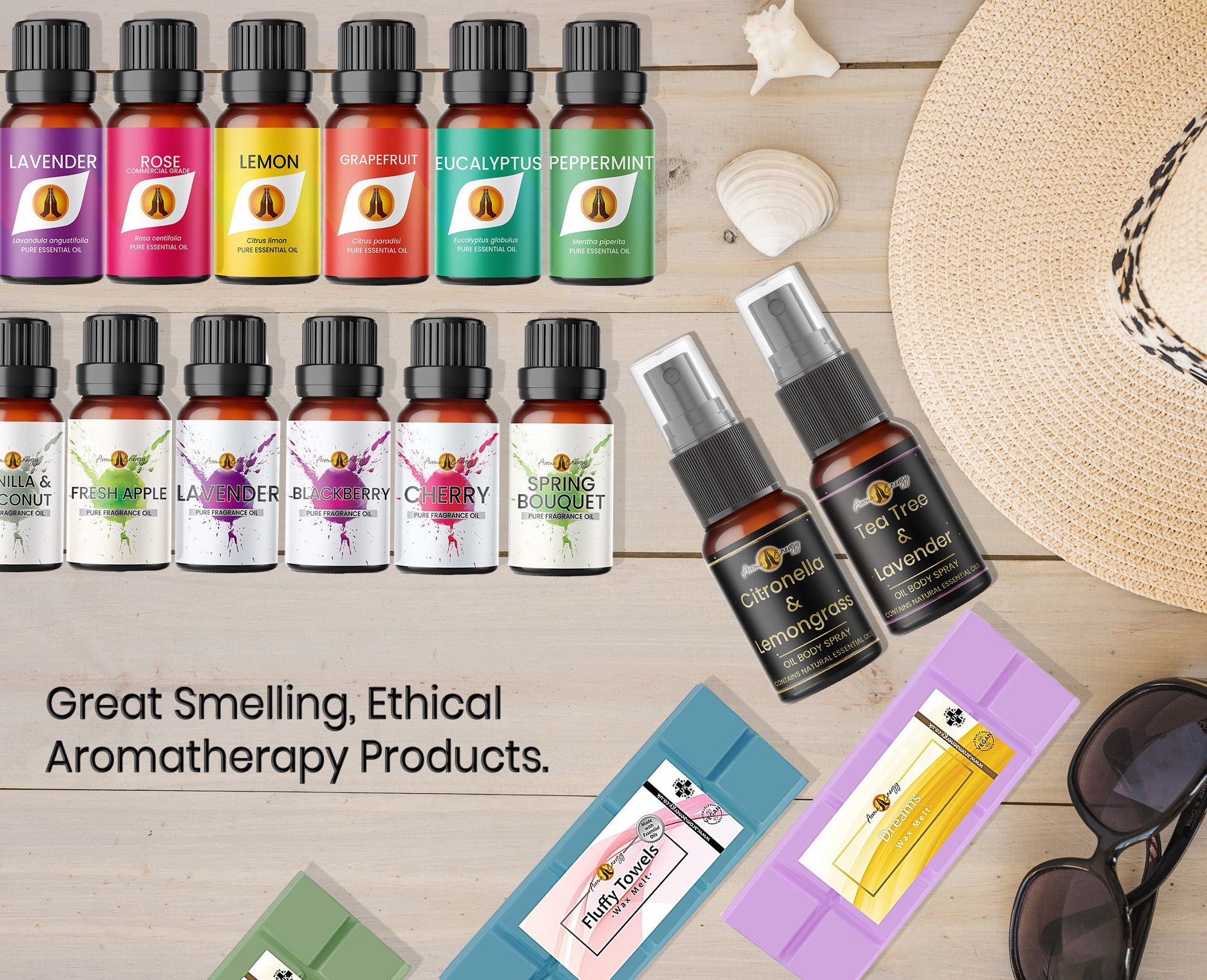 Load video: Aroma Energy Essential Fragrance Oils, Wax Melts, Sprays, Candles Video