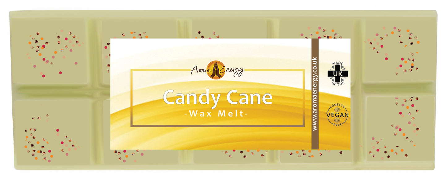 Candy Cane Wax Melt | Christmas Wax Melt | Big Snap Bar | 50g - Aroma Energy