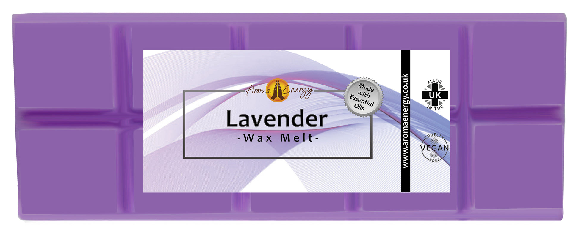 Lavender Essential Oil Wax Melt | Big Snap Bar | 50g - Aroma Energy
