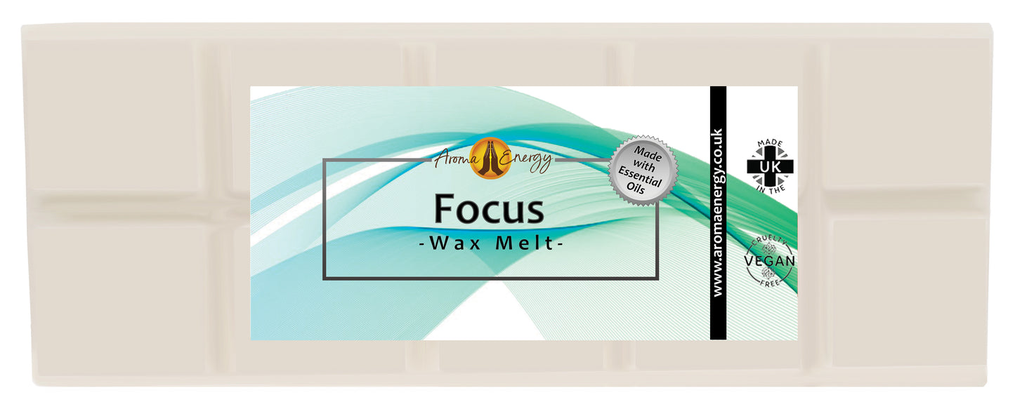 Focus Essential Oil Wax Melt | Big Snap Bar | 50g - Aroma Energy