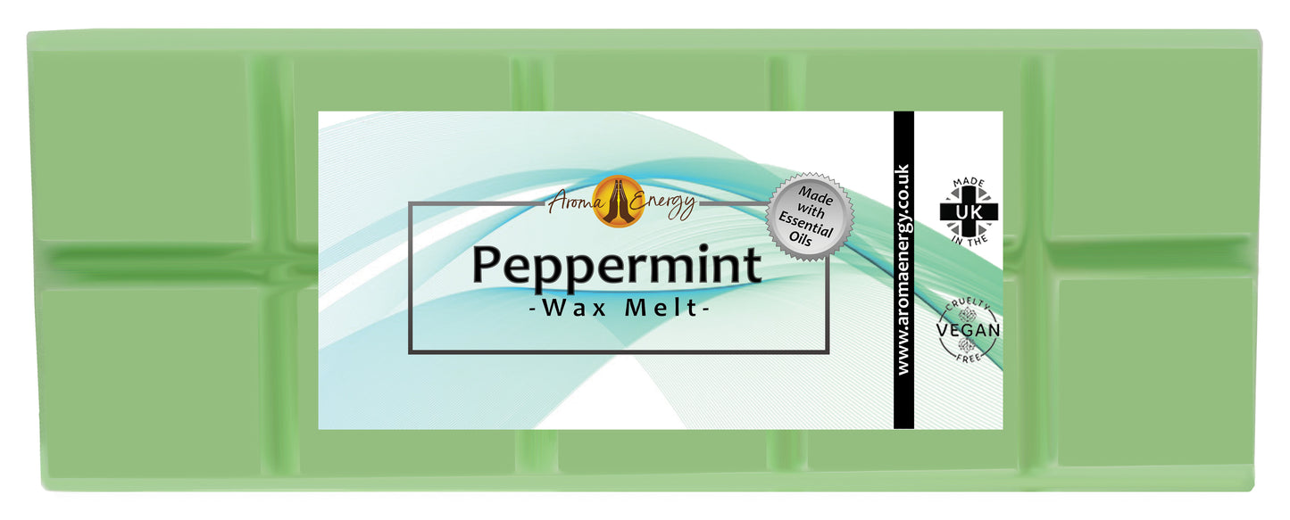 Peppermint Essential Oil Wax Melt | Big Snap Bar | 50g - Aroma Energy