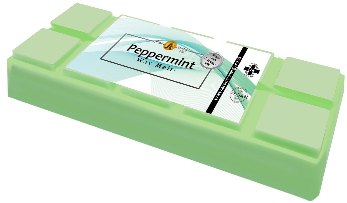 Peppermint Essential Oil Wax Melt | Big Snap Bar | 50g - Aroma Energy