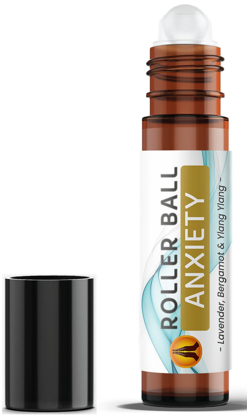 Anxiety Essential Oil Blend Pulse Point Roller Ball Roll On – Aroma Energy