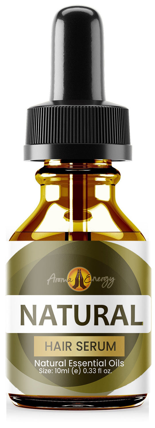 Essential Oil Hair Serum - Natural - Contains Grapeseed, Castor and Vitamin E Oils - Aroma Energy