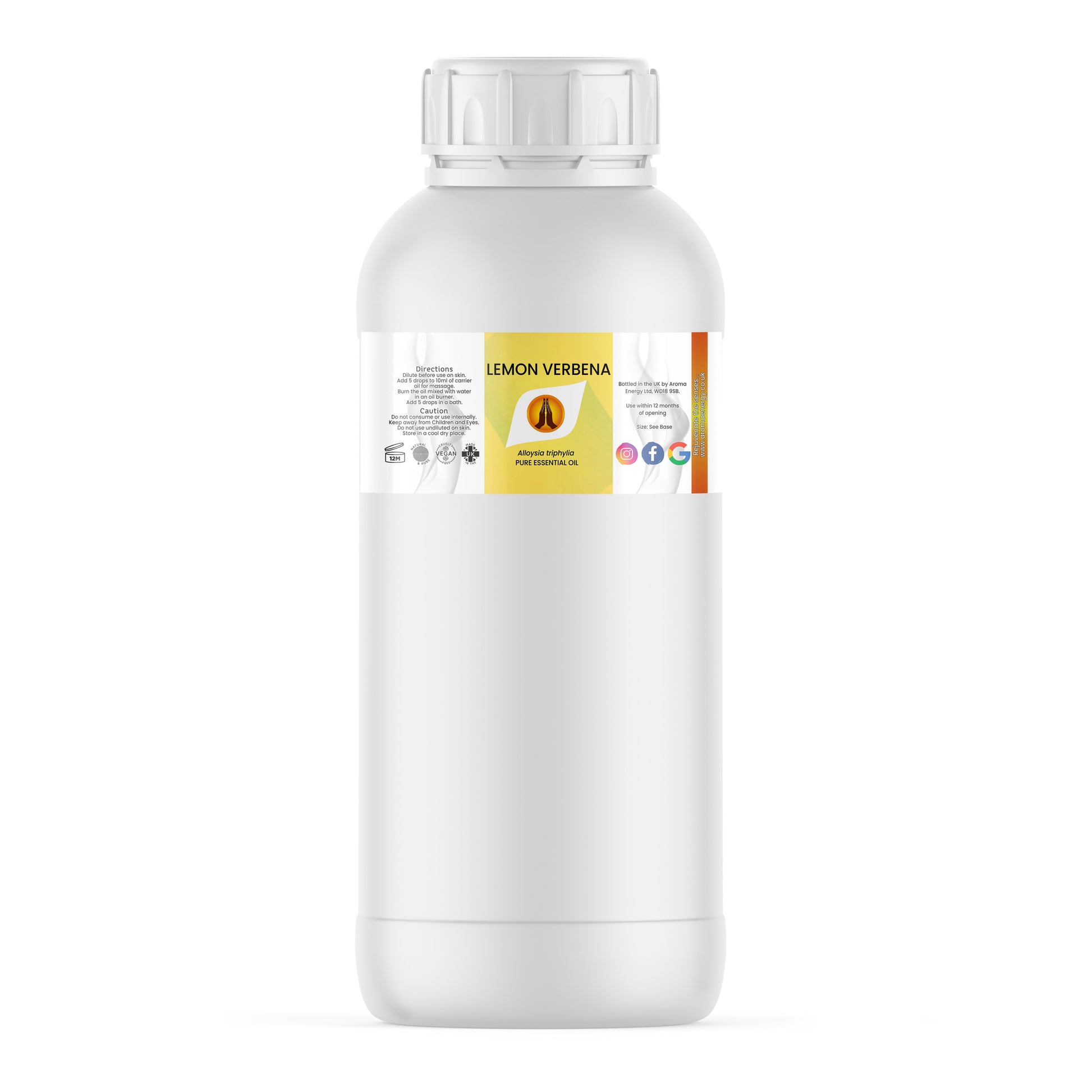 Lemon Verbena Pure Essential Oil - Aroma Energy