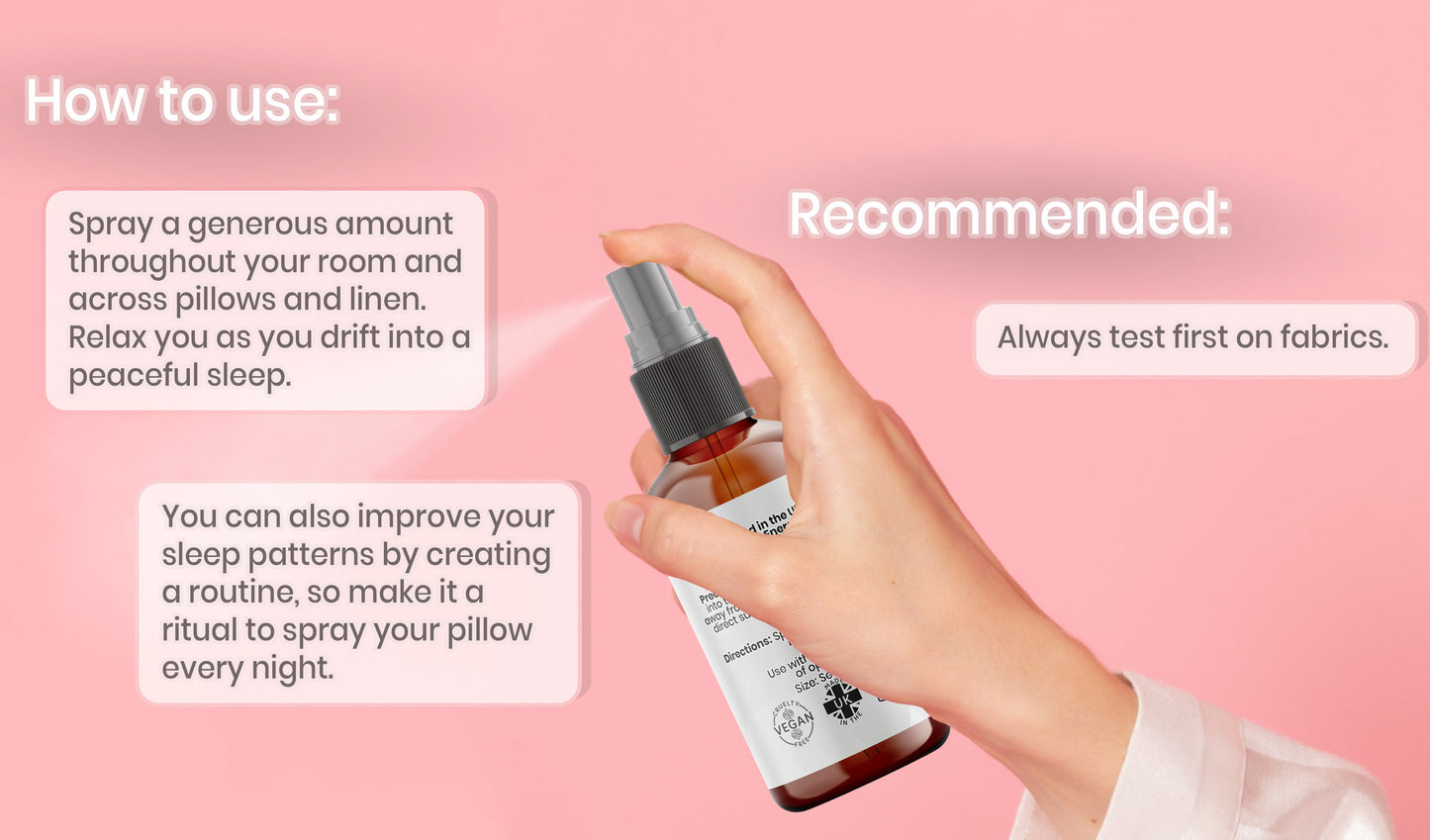 how to use pillow spray