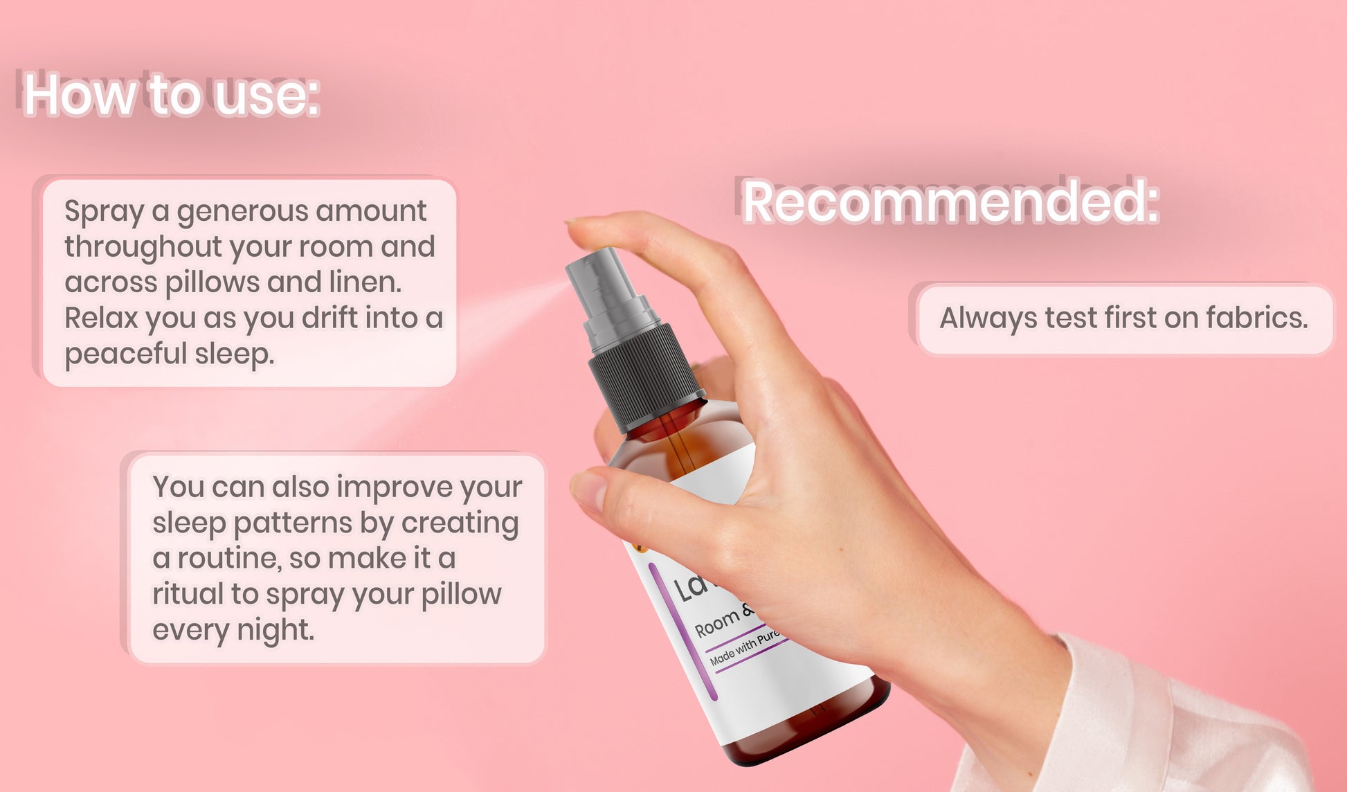 how to use lavender pillow spray