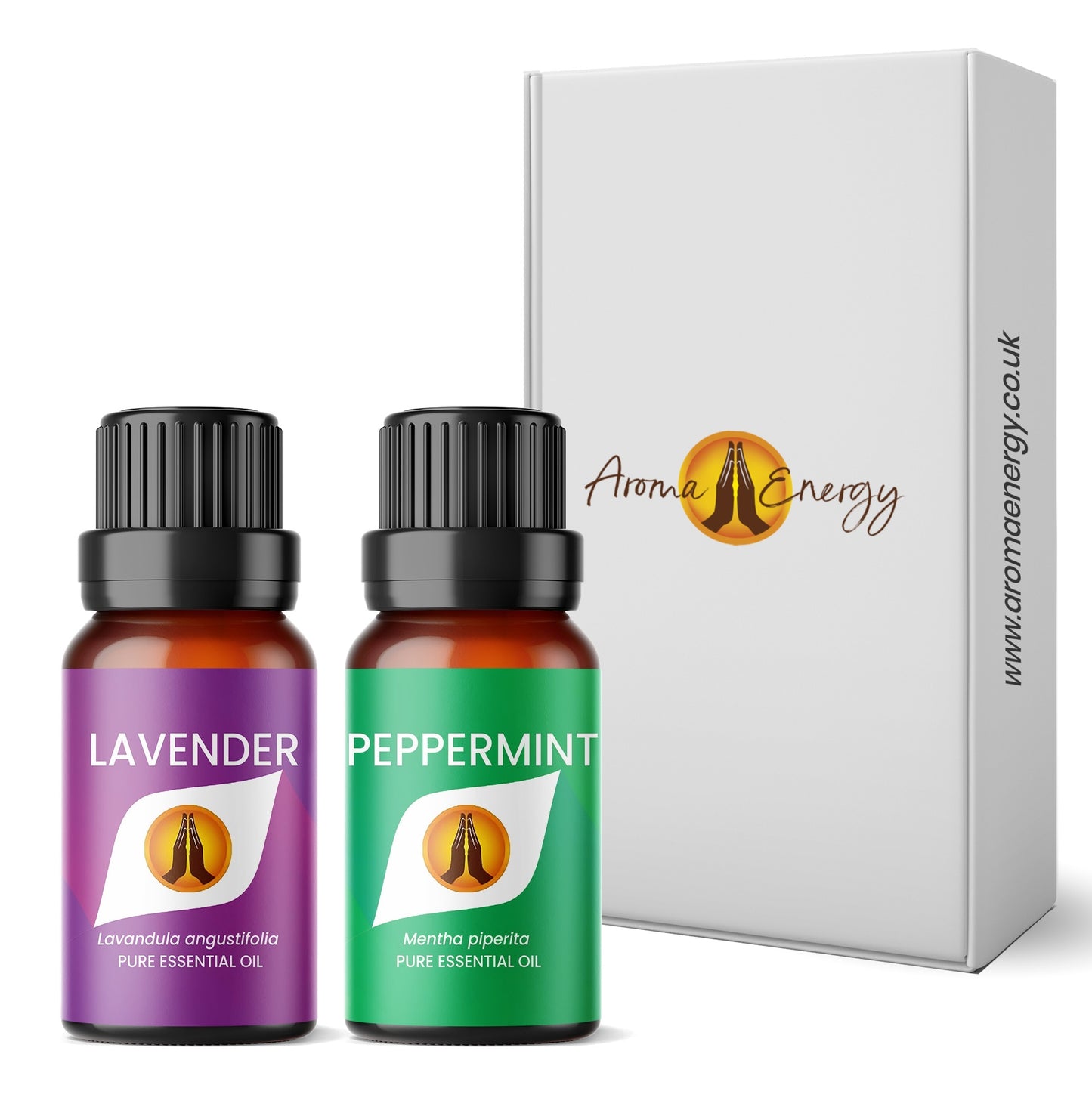 Lavender & Peppermint Essential Oil Aromatherapy Gift Box - Aroma Energy