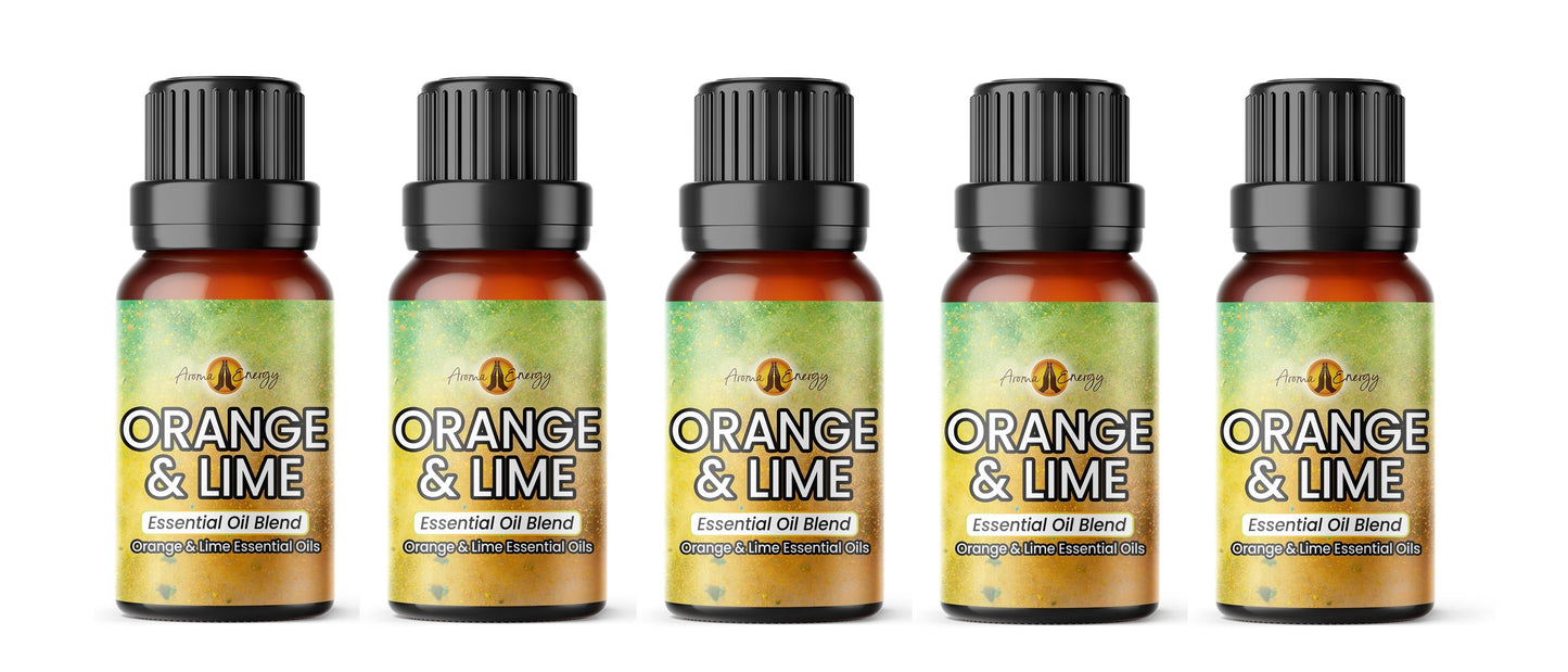 Orange & Lime Essential Oil Blend - Aroma Energy
