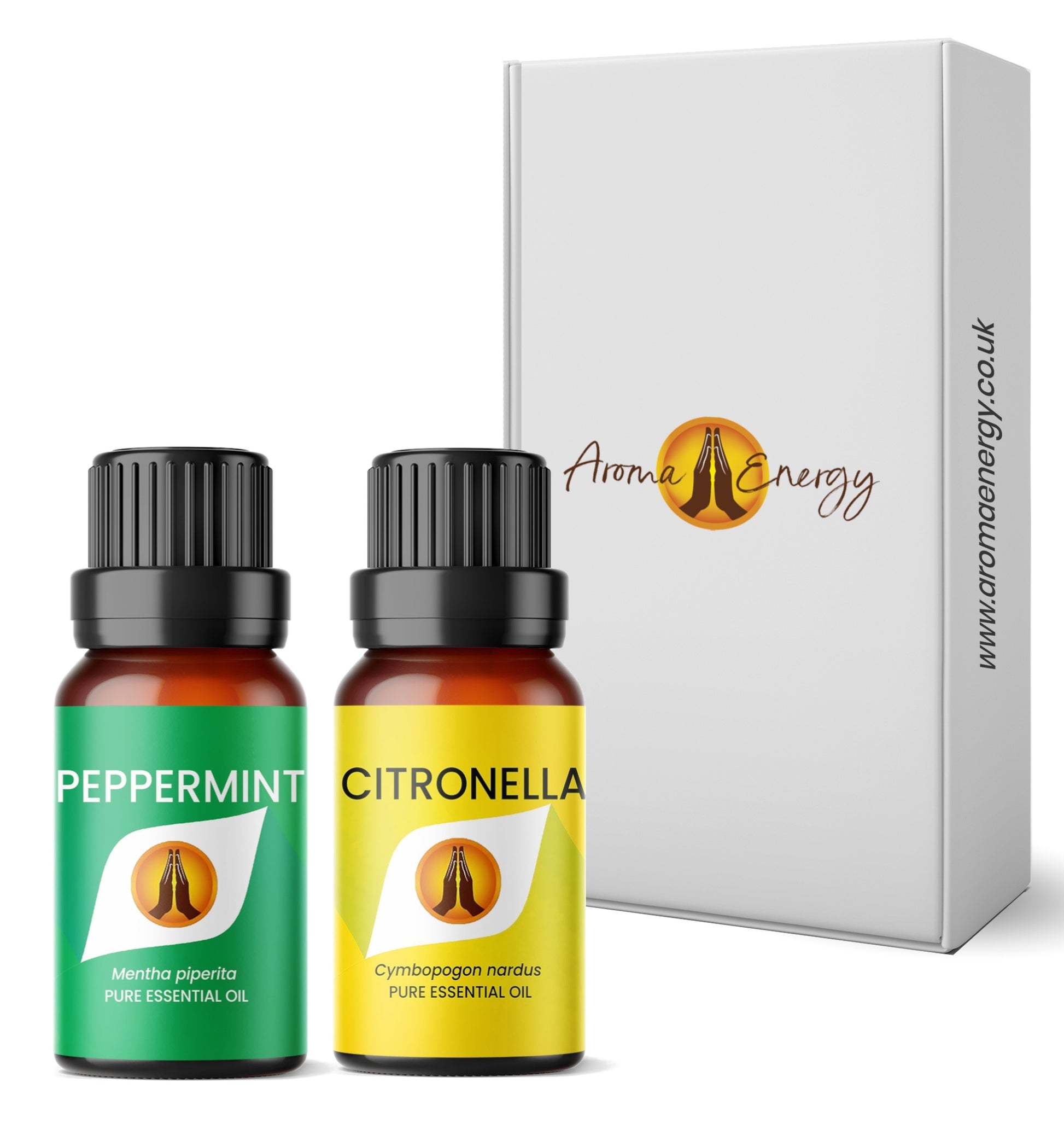 Peppermint & Citronella Essential Oil Aromatherapy Gift Box - Aroma Energy