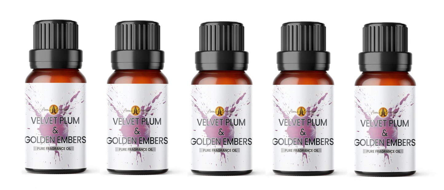 Velvet Plum & Golden Embers Fragrance Oil | Christmas fragrance oil - Aroma Energy