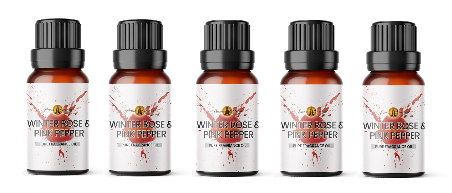 Winter Rose & Pink Pepper Fragrance Oil | Christmas fragrance oil - Aroma Energy