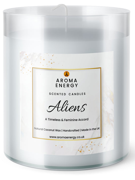 Aliens Designer Scented Candle | Best home fragrance | Coconut Wax - Aroma Energy