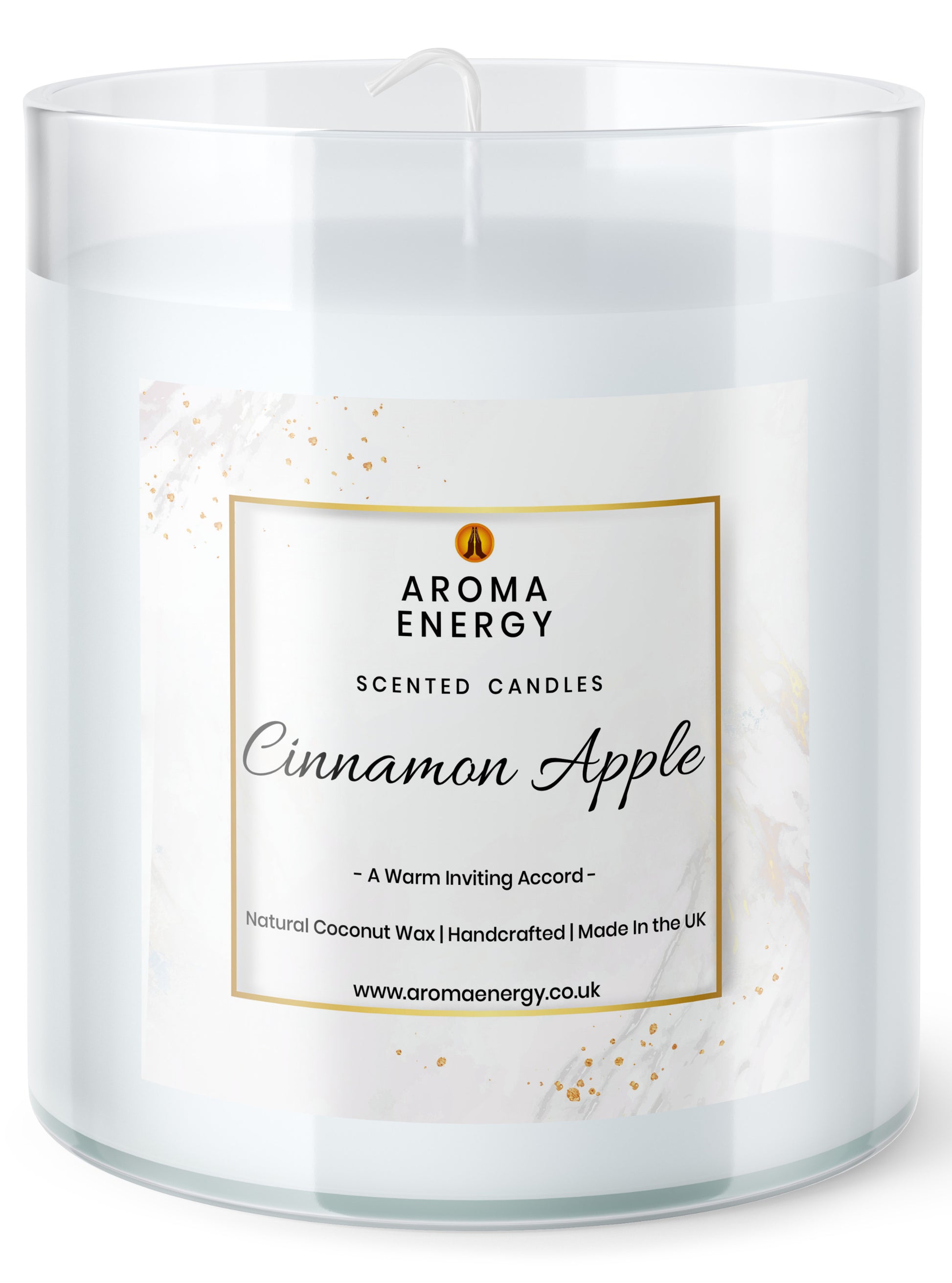 Cinnamon Apple Scented Candle | Best home fragrance | Coconut Wax - Aroma Energy