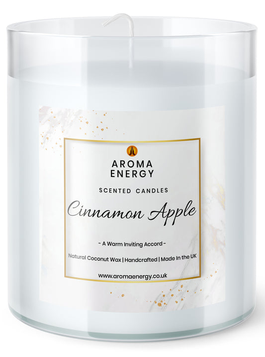 Cinnamon Apple Scented Candle | Best home fragrance | Coconut Wax - Aroma Energy