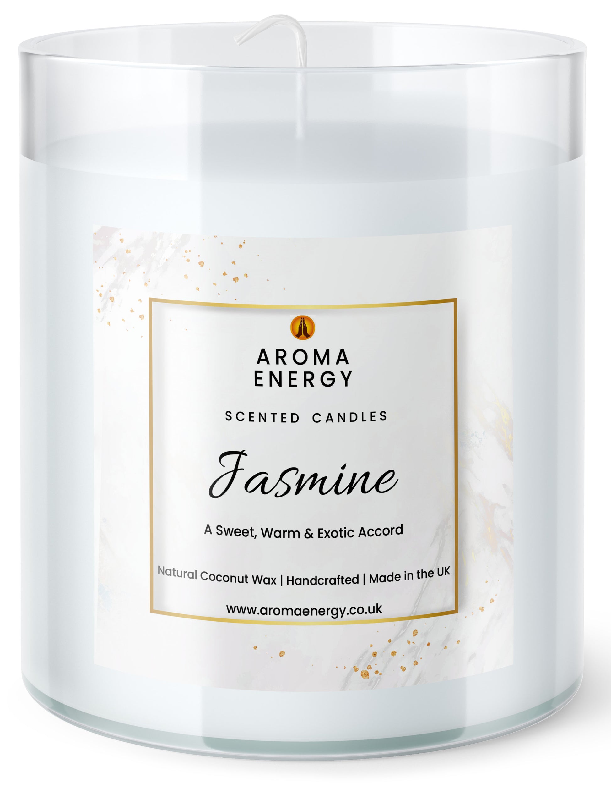 Jasmine Scented Candle | Best home fragrance | Coconut Wax - Aroma Energy